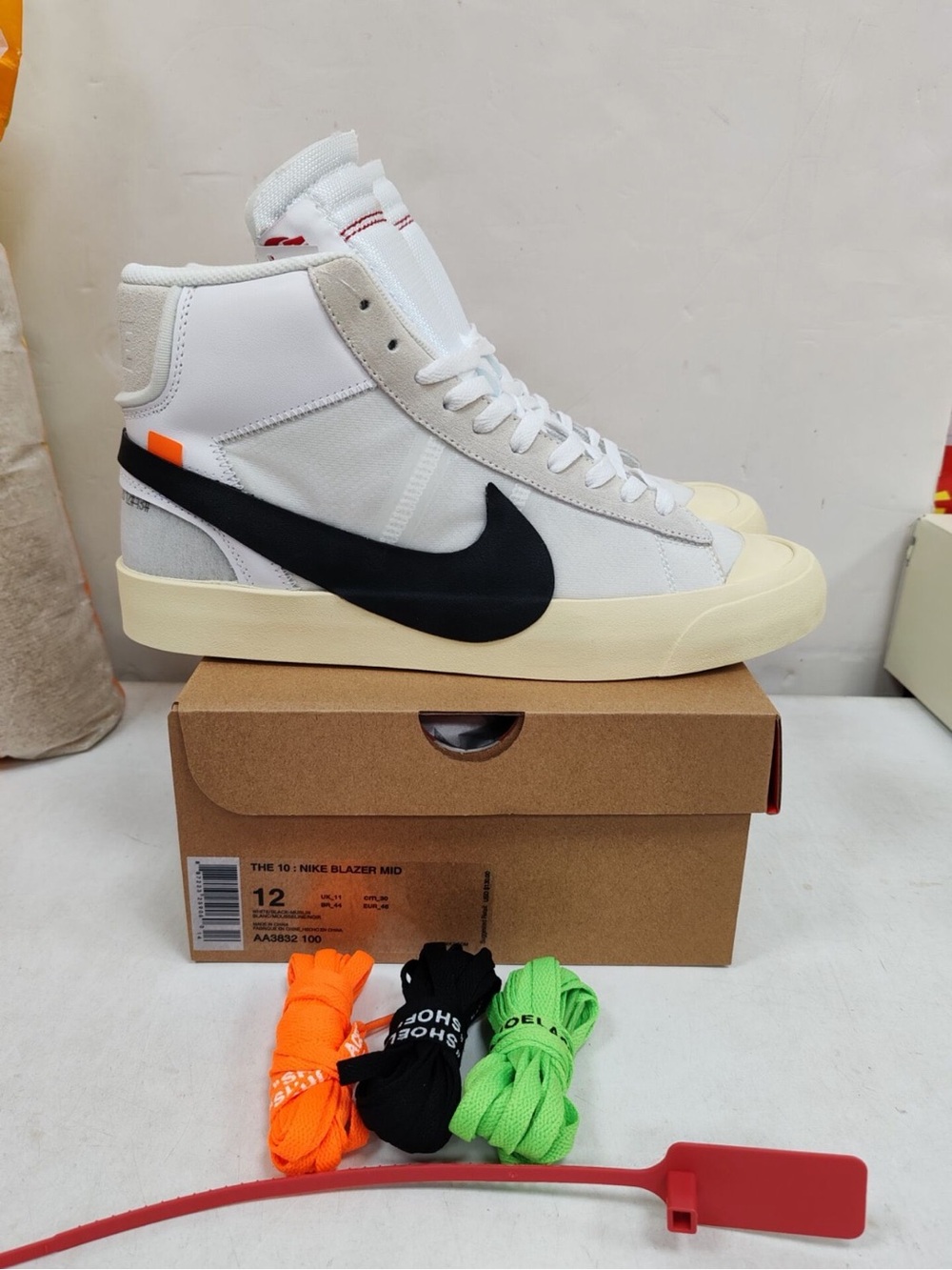 Nike Off White Mid Blazer The Ten Sz 12 NEW